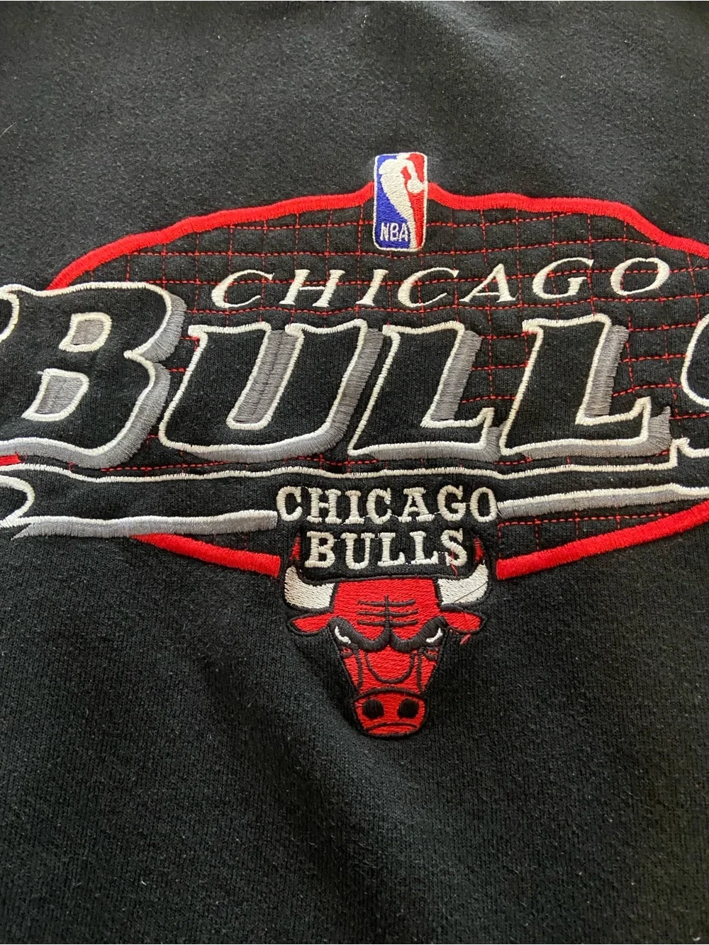 Vintage Logo Athletic Chicago Bulls Crewneck Sweatshirt - Picture 3 of 5